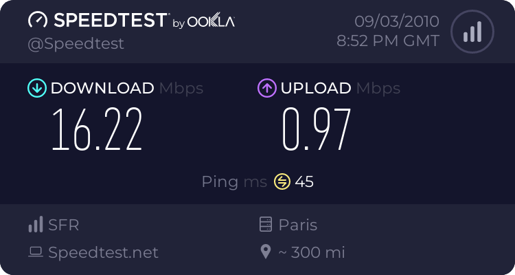 Testeur de débit internet 939613565