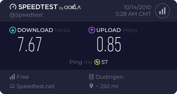 tester sa connexion Internet avec SpeedTest ! 989736449