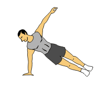  للحصول على جسم مشدود Abdominal_exercises_side_bridge