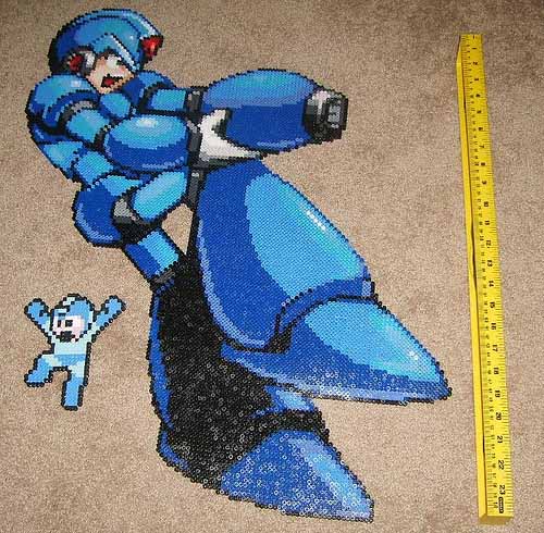 (topic alacon) LE DERNIER QUI POSTE DANS CE THREAD GAGNE - Page 30 Megamanperlerbead