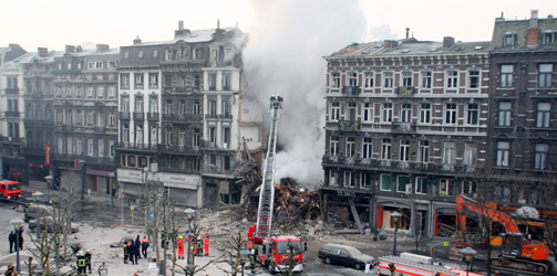 Intervention de la srpa rue leopold a liege Leo1