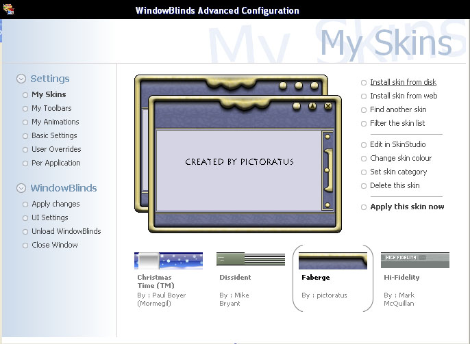     Windows XP   Windowblinds1