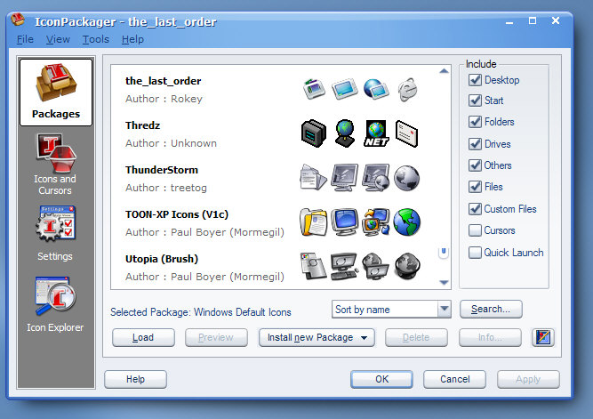 حصري مع البرنامج الفريد من نوعه Stardock IconPackager 5.0.0 لتغيير جميع أيقونات الجهاز التقليدية واستبدالها بأيقونات أخرى Ip_scnshot1