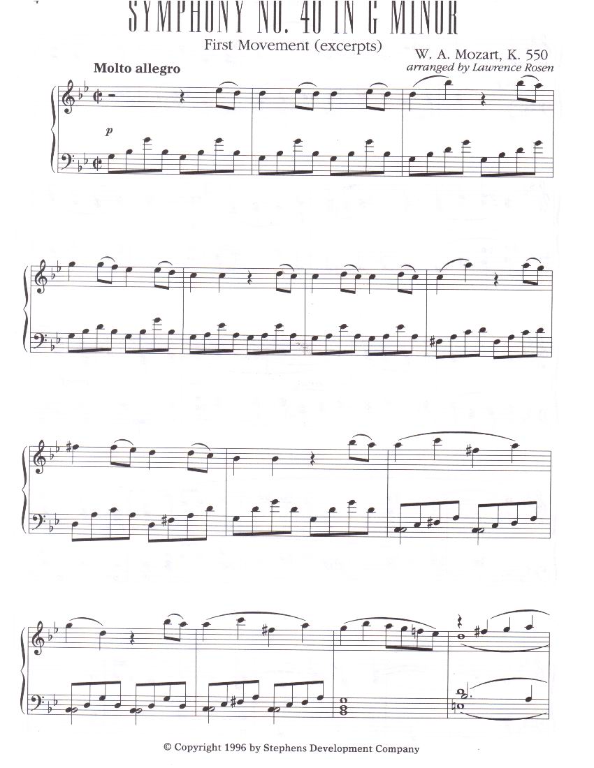 السيمفونية 40 – لموزارت مع مشاهد من فلم العراب – الجزء الثاني / انتاج 1974 Symphony No. 40 - Mozart with scenes from the film The Godfather - Part II / Production 1974 Mozart_sample