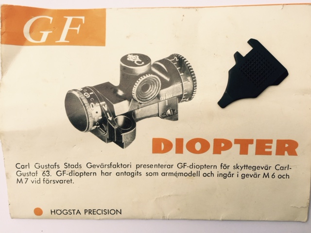 insert de hausse micrométrique "Vasteras" pour Carl Gustav ou Husqvarna M38 Universalnyckel%20Diopter