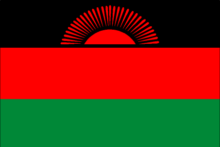 Le drapeau et l'embleme du Malawi MWI_lgflag