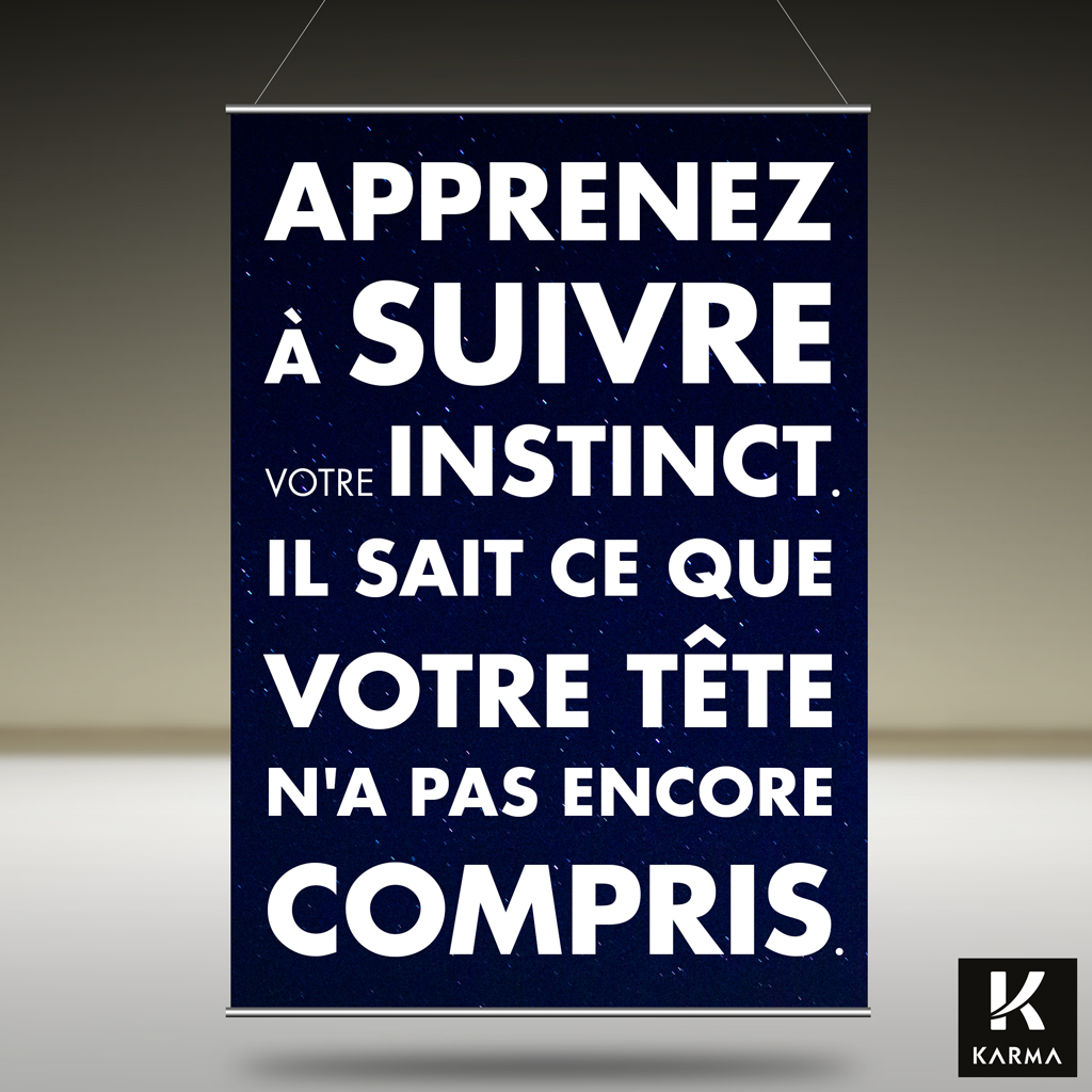 citation du jour / celebre / et images - Page 6 Poster-citation-Apprenez-%C3%A0-suivre-votre-instinct.-Il-sait-ce-que-votre-t%C3%AAte-na-pas-encore-compris