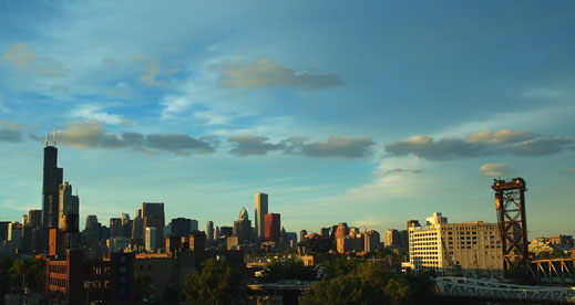 Chicago - Faqe 5 North%20view%20setting%20sun%20on%20skyline