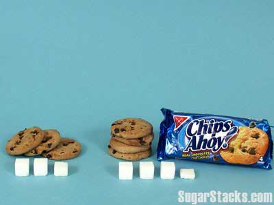 مفهومنا عن كمية السكر في طعامنا...... Chipsahoy