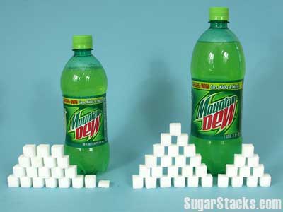 مفهومنا عن كمية السكر في طعامنا...... Mtdew