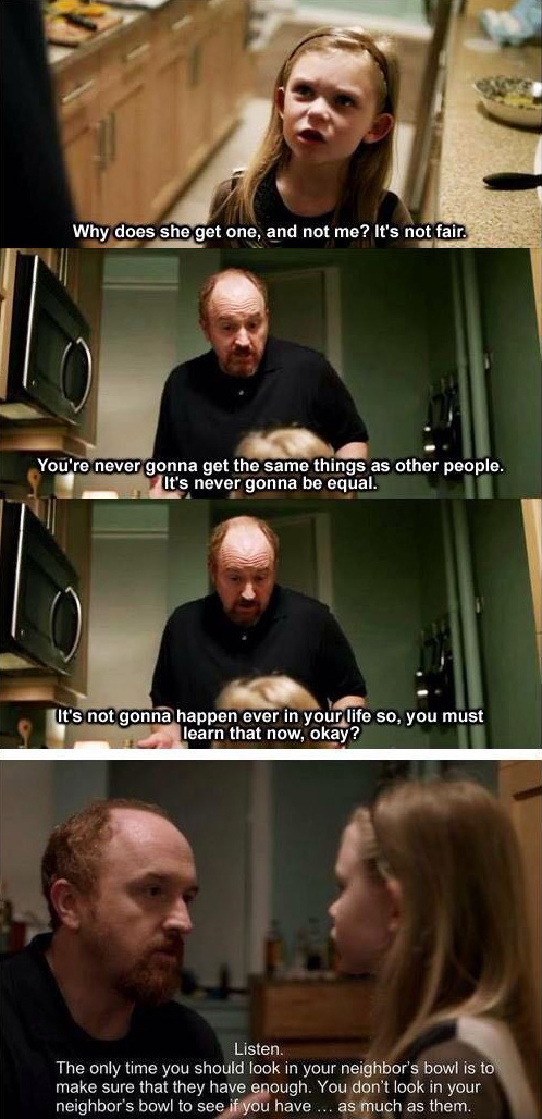 Louis CK's Lesson On Fairness Should Be Taught To All Children Early On  4ff67-louis-ck-on-fairness-kids