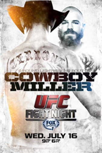 UFC Fight Night 45: Cerrone VS Miller; Barboza VS Dunham; Story VS Macarrão; Lineker VS Ozkilic; Tibau VS Healy; Wolverine VS Sterling; Gadelha VS Lähdemäki UFC_Fight_Night_45_Cerrone_vs._Miller_Poster