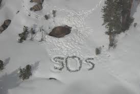 Huge SOS Saves Man That Was Stranded In Alaskan Wilderness for Three Weeks Sos-snow