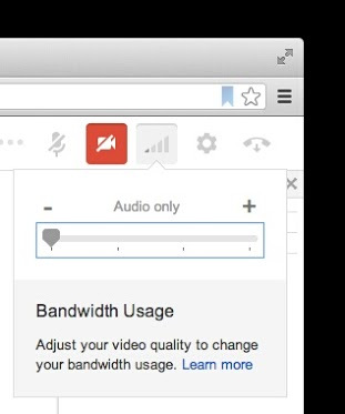 جوجل تدعم أصحاب الاتصالات الضعيفة بالانترنت في مكالمات الفيديو لجوجل بلس Bandwidth-usage-screenshot_0