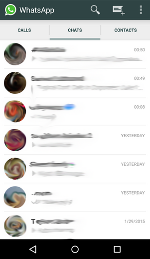 يمكنك الان استخدام ميزة المكالمات الصوتية في تطبيق واتس اب Screenshots-showing-the-new-WhatsApp-UI-with-voice-call-feature