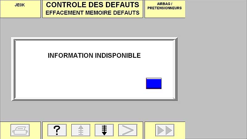 Effacement défaut airbag impossible - Espace 3 2,2 dci 130cv 2001 Screenshot_7