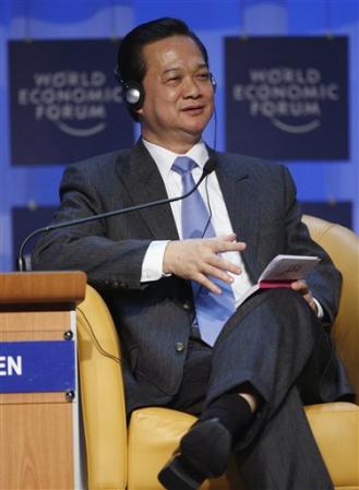 Le forum de Davos 2007. NguyenTanDung_VietNam