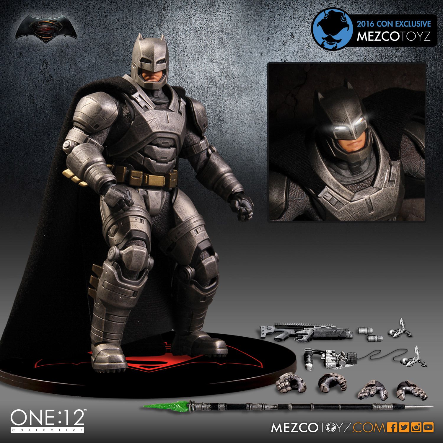 [Mezco] One:12 Collective - Batman vs. Superman - Armored Batman ME01