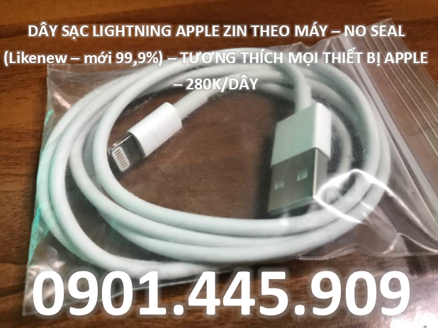 Tai nghe iPhone 5/5s/6/6s/7/8/X chính hãng zin theo máy. LH: 0901445909 No-seal