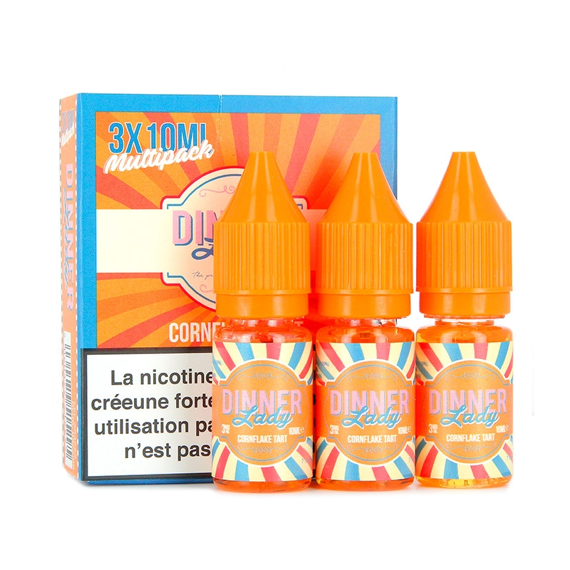 E-liquide : les notices déboulent avec les fioles de liquides Cornflake-tart-dinner-lady