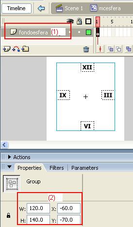 Reloj analogico animado en Adobe Flash Relojanalogico5