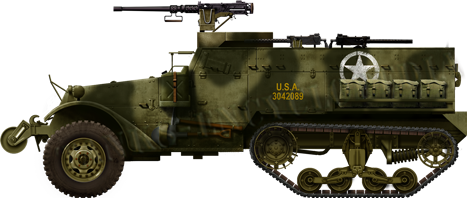 Surviving Self-propelled Guns based on US Half-Tracks M2A1_Halftrack