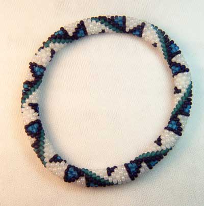Gail H. Devoid, Need For Beads, Inc. BM-Flag-BC-Bracelet2