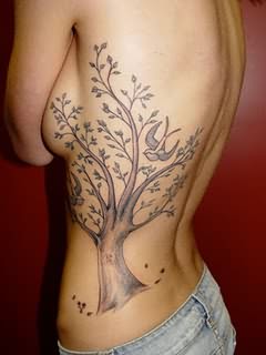 Beautiful Tatto Rib-tree-beautiful-tattoo