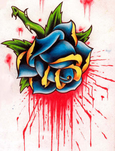Raphael Sorel - El vampiro Tatuajes-de-flores-rosas-7
