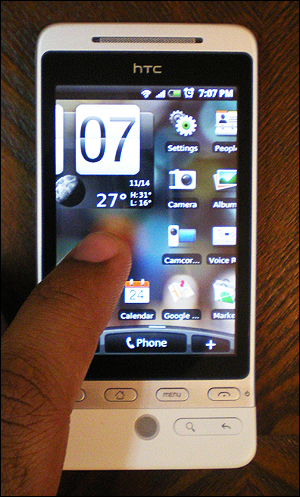  تقرير مفصل عن HTC HERO من نظام Android Heroscreen