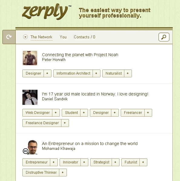 Zerply: اصنع ملفك الشخصي وتابع من يشابهك بالاهتمامات 2011-06-03_192030