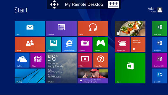 تطبيق ريموت ديسك توب للتحكم بنظام الويندوز عن بعد متوفر الان للاجهزة الذكية Screen568x5682