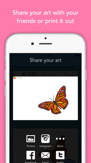 Colorscape على iOS لتفريغ الصور المُلونة لإعادة رسمها مرة أخرى Colorscape-1