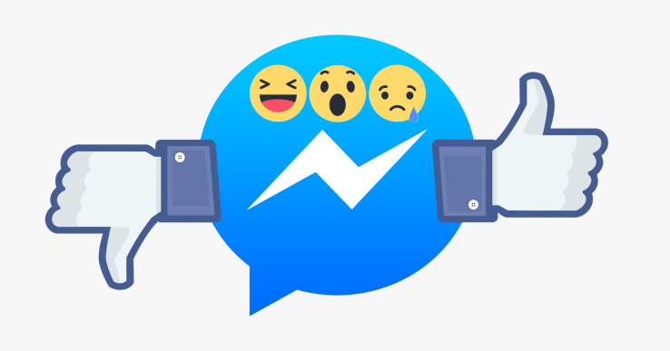 فيس بوك تختبر الإنفعالات في مسنجر مع “لا يعجبني” Messenger-reactions