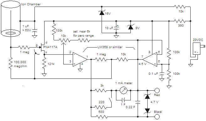 tarsonis - Détecteur de radioactivité avec générateur HT de Tarsonis Ionsens11