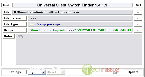 Universal Silent Switch Finder Ussf