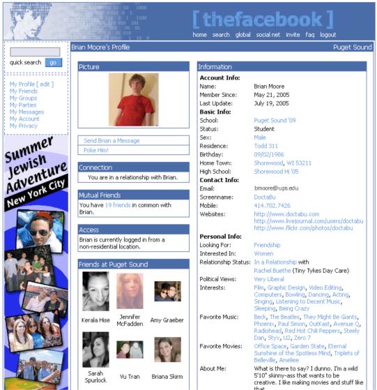 Cùng xem lại những thay đổi quan trọng của Facebook suốt 11 năm qua Facebook-profile-2005-original