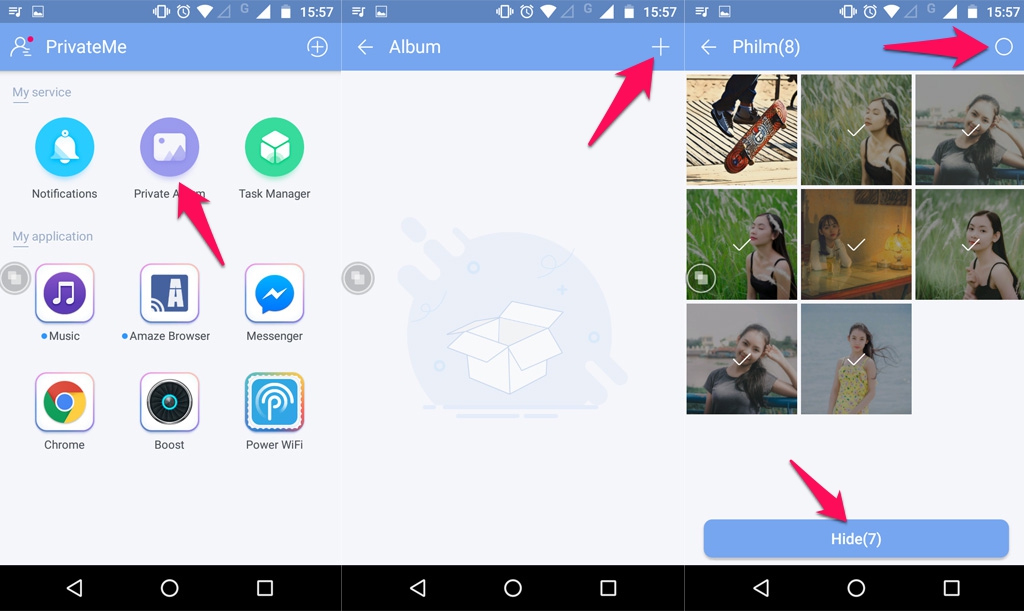 [Android] PrivateMe: Ứng dụng miễn phí giúp ẩn ứng dụng và các dữ liệu nhạy cảm 57phG