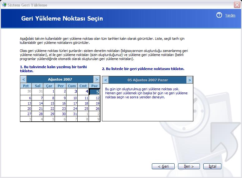 Sistem Geri Yükleme Nasıl Yapılır ? Geriyuk3