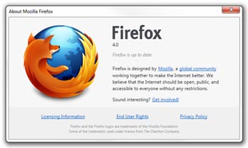 Firefox 4 RC1 Firerc