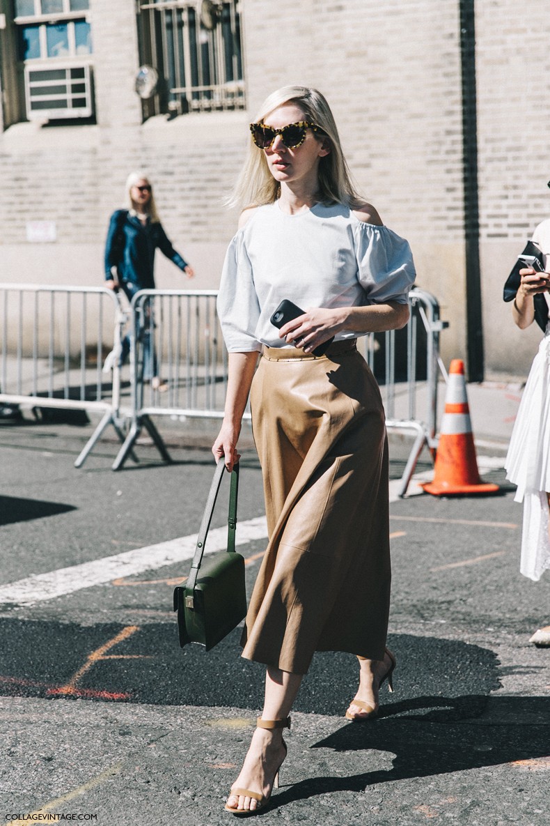 Pranvera duhet të ketë: funde poshtë gjurit New_York_Fashion_Week-Spring_Summer-2016-Street-Style-Ralph_Lauren-Midi_Skirt-Off_The_Shoulders-790x1185