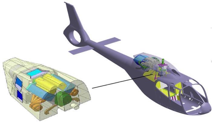 Turbo diesel TEOS V8 Ae-440-helicopter-engine-aircraft-teos-powertrain-engineering