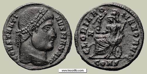 Follis de Constantino I (GLORIA ROMANORVM) Constantino_m33