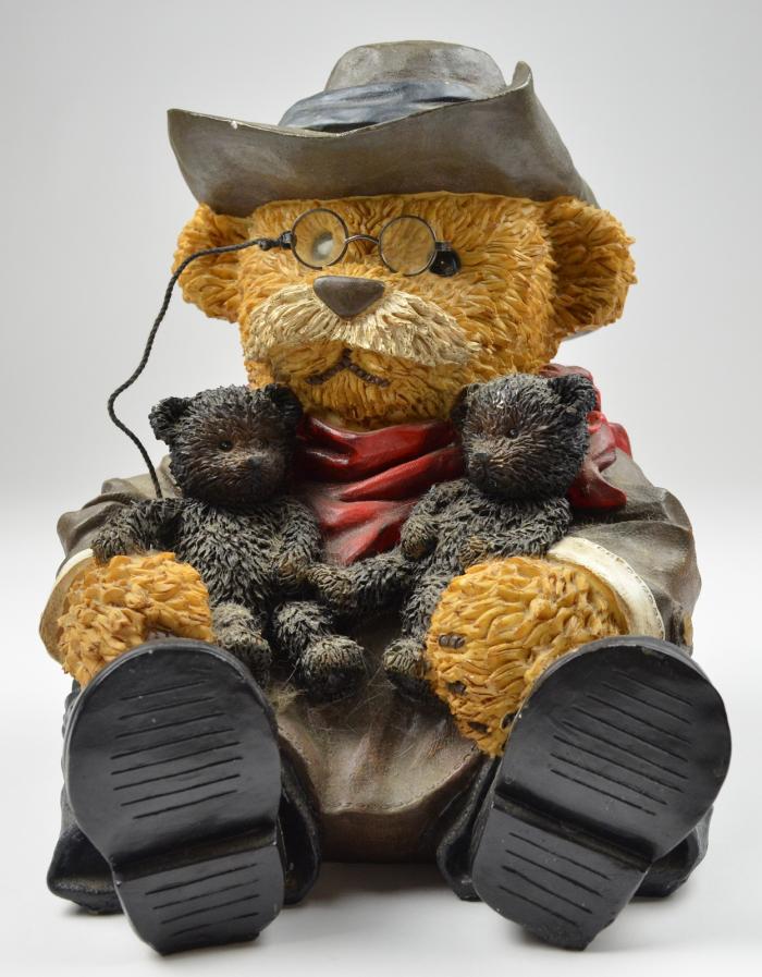 Going "General" Large-teddy-roosevelt-bear-dressed-in-black-resin-figurine-3-700