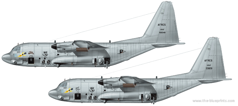Lockheed C-130 Hercules (avión de transporte táctico medio/pesado USA) Lockheed-ac-130h-spectre