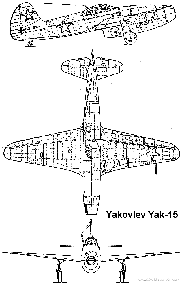 YAKOVLEV - avioni konstruktora Jakovljeva Yakovlev-yak-15-feather