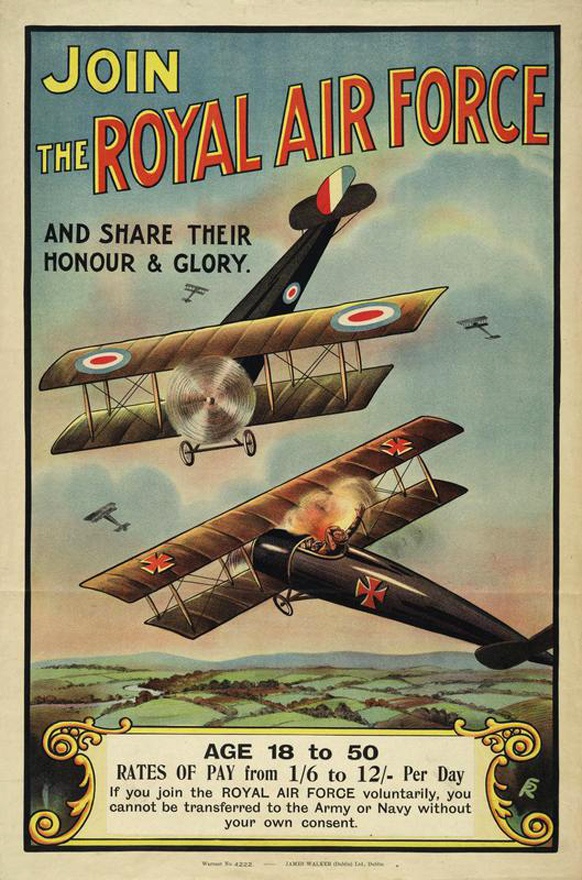 Cela s'est passé un 1er avril - Chroniques Cltuelles - Histoire - Royal-air-force-poster