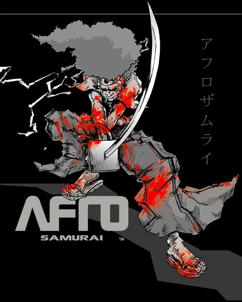 اقدم لكم الانمي الدموي  ( afro samurai ) مترجم على الميديا فاير Afro_samurai_poster