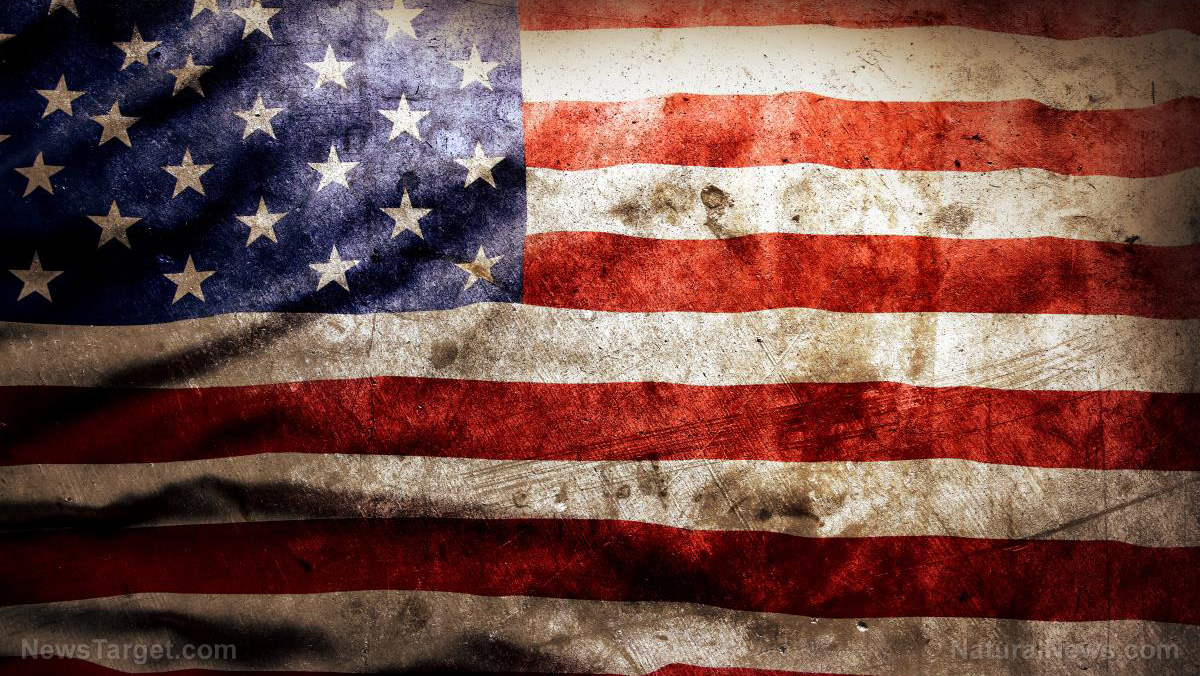 Attention America: Trust Nobody! We Are On Our Own Flag-American-Grunge-Usa-Background-Patriotic-Old