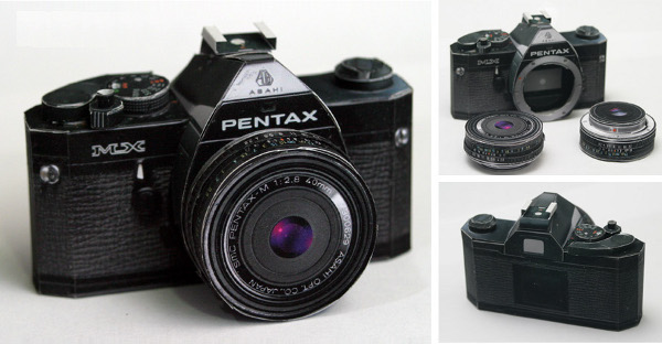 Desain Unik Kamera Foto dari Kertas Pentax-paper-camera